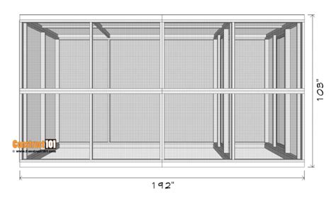 Diy Walk In Bird Aviary 8x16 Plans Construct101