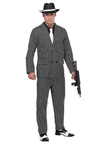 Men S Gangster Costumes Gangster Halloween Men Costume