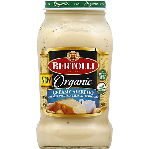 Bertolli® Organic Creamy Alfredo Sauce 15 Oz Jar Creamy And Cheesy D Agostino