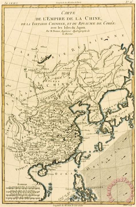 Guillaume Raynal Antique Map The Chinese Empire painting - Antique Map ...