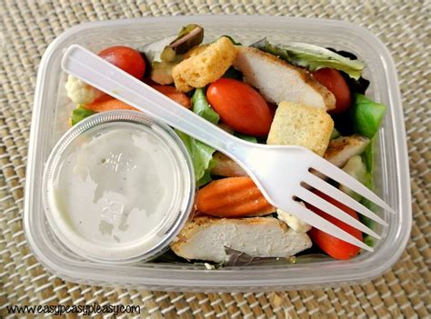 Easy TO GO Salads For The Cooler With No Cleanup - Easy Peasy Pleasy