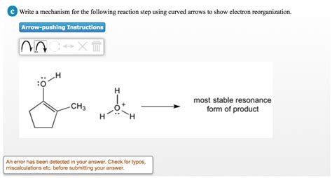 Solved Write A Mechanism For The Following Reaction Step Chegg