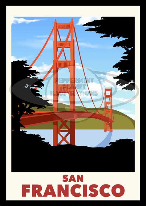 San Francisco Travel Poster Inspire Uplift