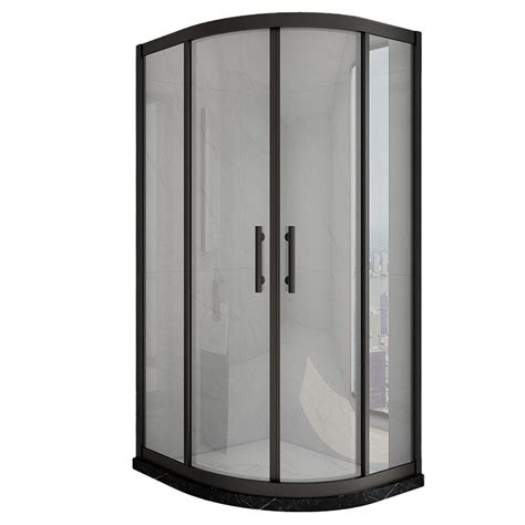 Black Neo Angle Shower Enclosure Easy Clean Glass Shower Enclosure On