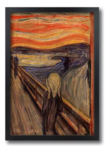 O Grito Quadro Original - Quadro Edvard Munch O Grito Com Moldura A2 60 X 42 Cm | Parcelamento ...