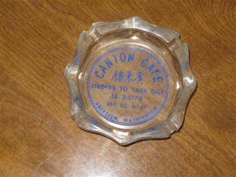 Vintage Canton Cafe Ashtray Aberdeen Washington 1924532398