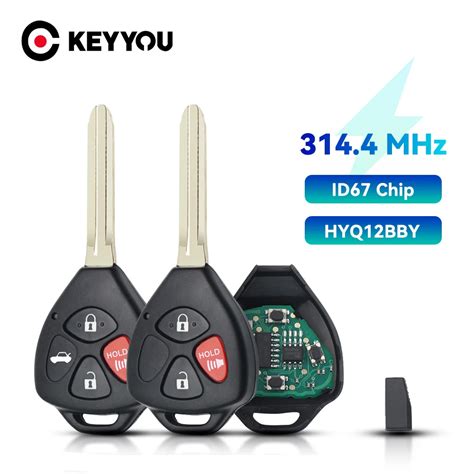 Keyyou Car Remote Key Mhz Hyq Bby Id Chip For Toyota Rav Hilux