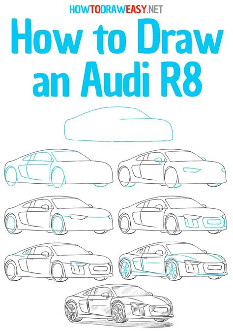 How to draw an audi a7 – Artofit