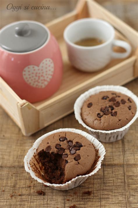 Muffins Al Cioccolato Fondente Oggi Si Cucina