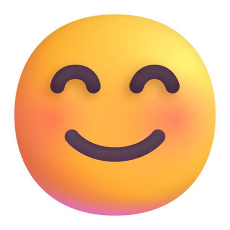 Smiling Face With Smiling Eyes D Icon Fluentui Emoji D Iconpack