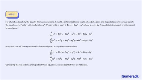 SOLVED Verify The Cauchy Riemann Equations For The Functions Z 3