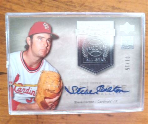 Auto Upper Deck Hall Of Fame Seasons Silver Hfs Sc Steve