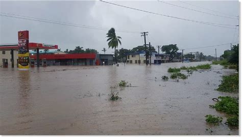 Flood Waters Enter Many Areas On Fiji With More Rain Expected As