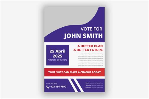 Election Flyer Template Design Graphic by Focus Studio · Creative Fabrica