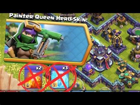 Easily 3 Star The Painter Queen Challenge Clash Of Clans YouTube