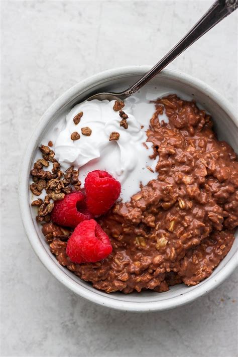 Chocolate Protein Oatmeal 29g Protein Fit Foodie Finds