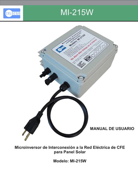 Manual Del Microinversor