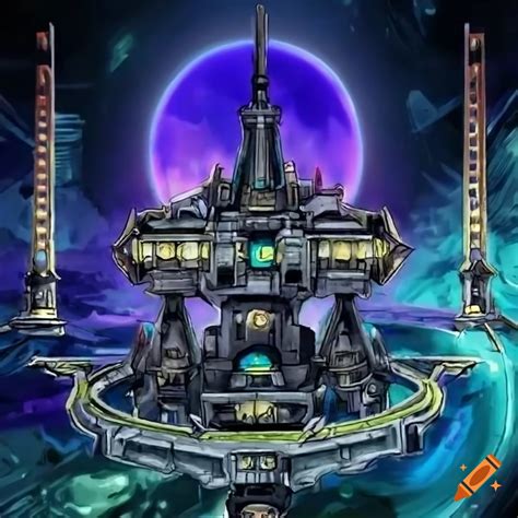 Futuristic City In Yu Gi Oh Style On Craiyon