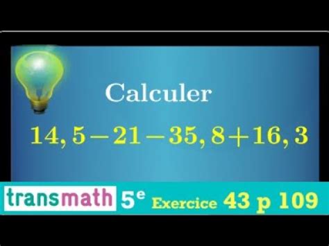 Additionner Et Soustraire Des Nombres Relatifs Calculer