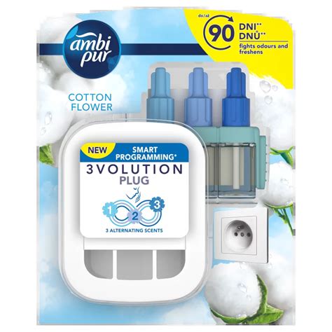 Ambi Pur 3Volution Cotton Flower elektromos légfrissítő kezdőcsomag 20 ml