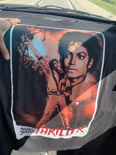 Vintage Michael Jackson thriller shirt | Grailed