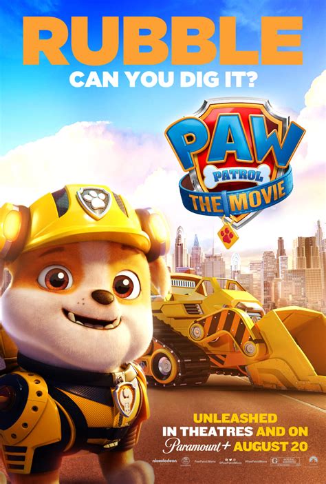 PAW Patrol: The Movie | New Character Posters and Cast Featurette – FSM ...