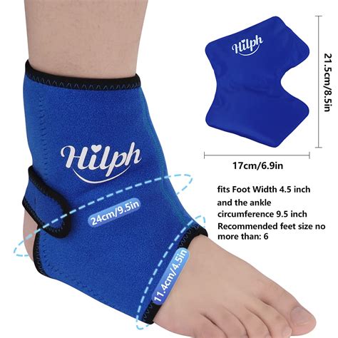 Hilph Foot Ankle Ice Pack For Injuries Ankle Ice Wrap Cold