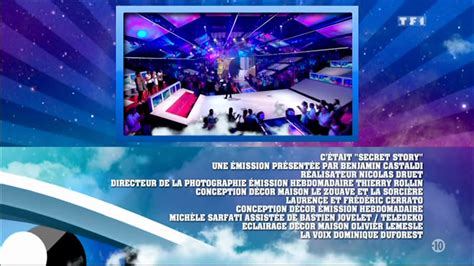 Vidéo Générique Fin Secret Story Premier Prime Tf1 2014