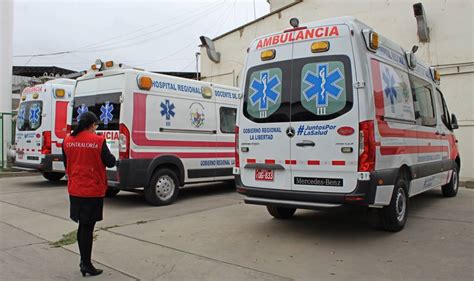 Tres De Cuatro Ambulancias Del Hospital Regional Docente Est N