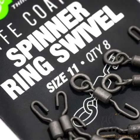 Korda Forgó Gyorskapoccsal Korda PTFE Spinner Ring Swivels Méret 11