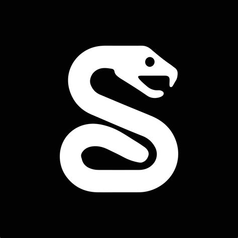 snake silhouette logo design template black and white 48027262 Vector Art at Vecteezy