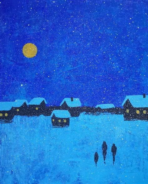 Silent Night Holy Night Painting By Alex SanVik Saatchi Art