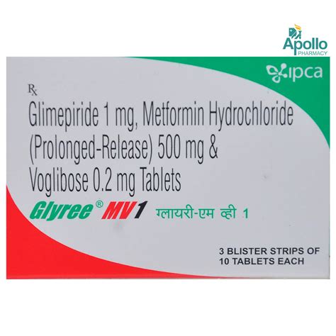 Glyree MV1 Tablet Uses Side Effects Price Apollo Pharmacy