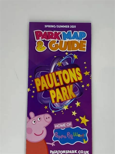 PAULTONS PARK THEME Park Guide Map Spring Summer 2021 £1.49 - PicClick UK