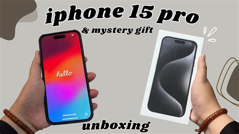 Unboxing Iphone Pro Gb Black Titanium Aesthetic Mystery Gift