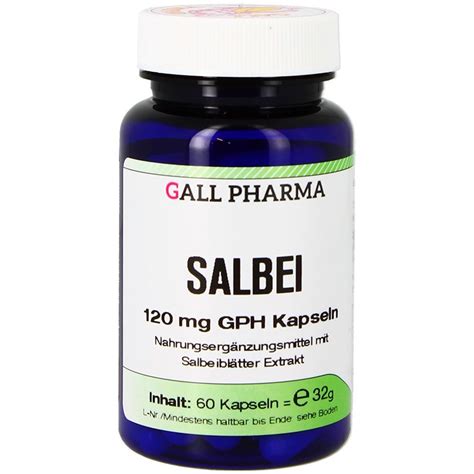 Gall Pharma Salbei Mg Gph Kapseln St Shop Apotheke At