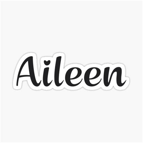 "Aileen Name" Sticker for Sale by 99Posters | Redbubble