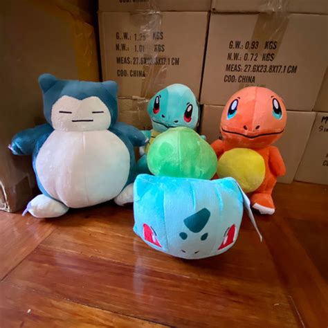 Jual Boneka Pokemon Original Snorlax Charmander Bulbasaur Squirtle