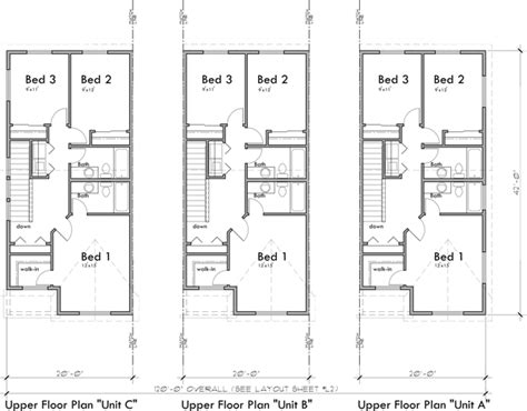 3 Bedroom Townhouse Floor Plans With Garage - floorplans.click