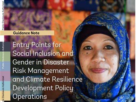 Entry Points For Social Inclusion And Gender In Disaster Risk