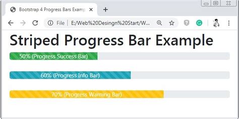 Bootstrap 4 Progress Bars