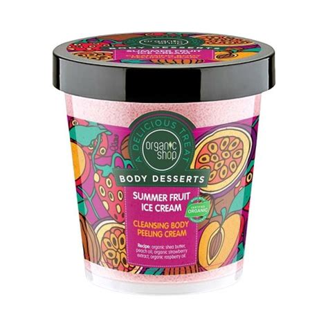 Organic Shop Body Desserts Scrub Σώματος Summer Fruit Ice Cream 450ml