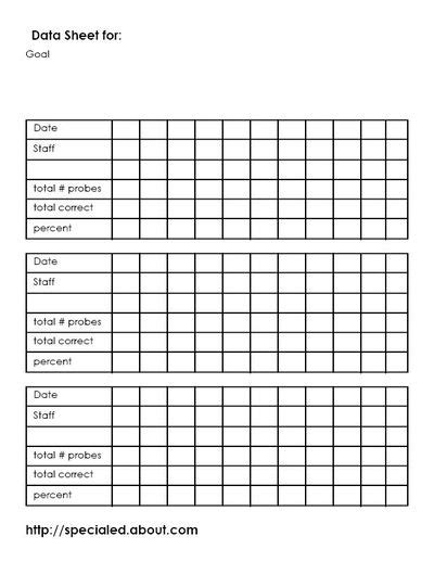 Aba Data Sheets Printable Tutoreorg Master Of Documents