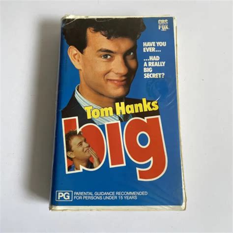 Big Vhs Clamshell Vhs Video Ex Rental Cbs Fox Comedy Tom Hanks