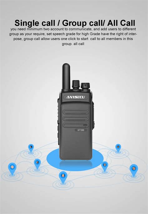 Anysec Walkie Talkie G Ip Con Tarjeta Sim G Gt Realptt Y