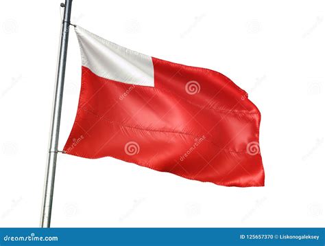 Abu Dhabi National Flag Waving Isolated on White Background Realistic ...