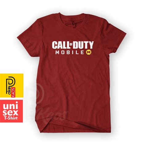 Jual Kaos Pria CODM Call Of Duty Mobile Gamer Dewasa Baju Atasan Unisex