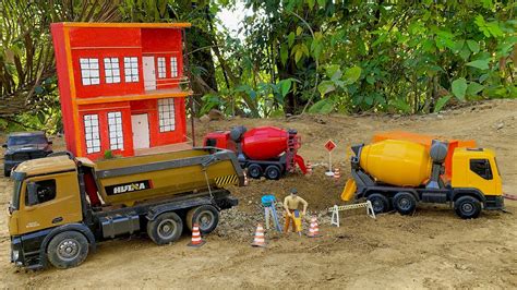 caminhão caçamba RC huina caminhões betoneira construçao RC dump