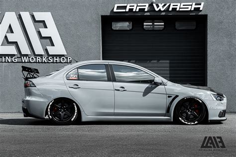 Nardo Grey Mitsubishi Lancer Evolution X