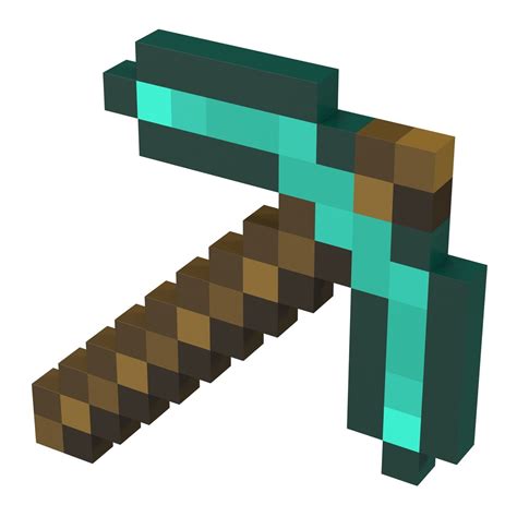 Diamond Pickaxe Minecraft 3d